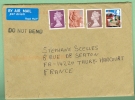 GRANDE BRETAGNE : 4 Timbres Sur Lettre : Chien - Lettres - Unclassified