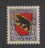 Suisse-Schweiz 1921 - Pro Juventute 20c.  Y&T 186  Mi. 173  MH - Nuevos