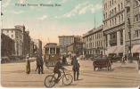 WINNIPEG - Portage Avenue, Winnipeg, Man.,  (Carte Couleur, Très Animée) - Winnipeg