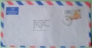 Kenya 1998 Cover To England UK - Map Of Africa - Portuguese Ships In Malindi - Scott # 732 - Cat Val = 2 US $ - Kenia (1963-...)