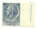 1957 - Italia 807 Siracusana V51 - Dentellatura Centrale, - Variedades Y Curiosidades