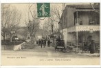 Carte Postale Ancienne Luynes - Route De Gardanne - Café Bar - Luynes