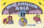 TARJETA DE ESPAÑA DE MILLENIUM ASIA DE NAVIDAD 10 EUROS (CHRISTMAS) - Other & Unclassified