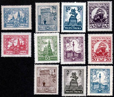 POLAND..1925/27..Michel # 233-243...MLH...MiCV - 200 Euro. - Unused Stamps