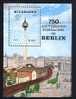 NICARAGUA 1984, 750e ANNIVERSAIRE BERLIN, TELEVISION, 1 Bloc,  Neuf. R343 - Other & Unclassified