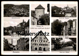 ALTE POSTKARTE GRUSS AUS HORB AM NECKAR PARTIE AM KANAL IHLINGER TOR GESAMTANSICHT Ansichtskarte AK Postcard Cpa - Horb