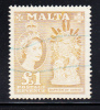 Malta Scott #262 Used 1pd Baptism Of Christ - Malte (...-1964)