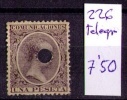 ESPAÑA 1889-1899 - ALFONSO XIII - EDIFIL Nº 226  Telegrafos - Nuevos