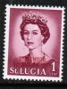 ST.LUCIA   Scott #  182**  VF MINT NH---Red Overprint - St.Lucia (...-1978)