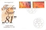 Germany / Berlin - Mi-Nr 645/646 FDC (y651)- - 1981-1990