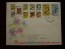 UGANDA 1969 FLOWERS Short Set To 1/50 OFFICIAL FDC (11stamps) - Uganda (1962-...)