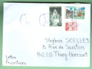 FRANCE: Enveloppe Avec 3 Timbres : Chateau / St Laurent Du Maroni / Arbre - Briefe U. Dokumente