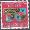Liechtenstein 1968 Michel 496 O Cote (2009) 0.80 € Armoirie Liechtenstein Et Wilczek Cachet Rond - Used Stamps