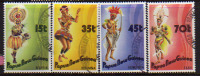 PAPOUASIE. Danses Indigenes. 4 T-p  Oblitérés.  Yv.# 530/3. Cote 10.00 €. - Danse