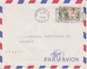 Afrique,Congo,Brazz       Aville  Le 4/10/1956 > France,lettre Par Avion,Colonies,cathèdrale     Ste Anne Du Congo - Brieven En Documenten