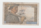 FRANCE 10 FRANCS 1942 "F+" P 99d 99 D (2 Pinholes) - 10 F 1941-1949 ''Mineur''