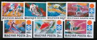 HUNGARY - 1971.Winter Olympics,Sapporo/Sport/Ski/Ice Hockey Mi:2720-2727. Cpl.Set MNH! - Unused Stamps