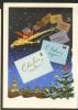 USSR RUSSIA ESTONIA 1961 POSTAL STATIONERY, SPACESHIP WITH NEW YEAR LETTERS OVER MOSCOW - Russia & USSR