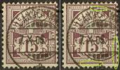 Ziffer 64Bc.1.02  "doppelte/gebrochene Randlinien"       1905 - Varietà