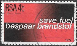 SOUTH AFRICA 1979 Fuel Conservation - 4c  "Save Fuel" FU - Used Stamps