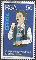 SOUTH AFRICA 1981 Centenary Of Institutes For Deaf And Blind, Worcester. - 5c Girl With Hearing Aid FU - Usados