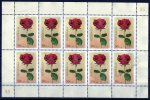 Australia 2008 50c Red Rose Sheetlet Of 10 Used  SG 2905 - Blocks & Sheetlets