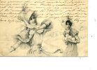 Jeux De  BOULES Jolies Femmes En Chapeau Belle Carte  1902 - Autres & Non Classés