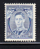 Australia Scott #170 Mint Hinged 3p George VI ´TA´ In ´POSTAGE´ Partially Joined - Ongebruikt
