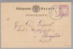 Heimat Bayern Oberstaufen 1879-07-04 GS-PK Nach Kempten - Interi Postali