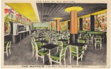 Washington DC, The Mayfair Cafe Of All Nations Restaurant Interior View On C1930s Vintage Curteich Linen Postcard - Washington DC