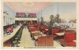 Washington DC, Mayflower Restaurant Interior View On C1940s Vintage Curteich Linen Postcard - Washington DC