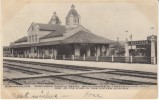 Bismark ND North Dakota, Northern Pacific Railroad Depot, Train Station, RPO Cancel, 1900s Vintage Postcard - Bismark