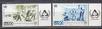 H0637 - ONU UNO GENEVE N°154/55 ** AVEC TAB SANS-ABRI - Unused Stamps