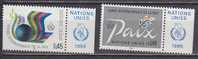 H0631 - ONU UNO GENEVE N°145/46 ** AVEC TAB PAIX - Unused Stamps