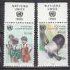 H0623 - ONU UNO GENEVE N°135/36 ** AVEC TAB ENFANCE - Unused Stamps