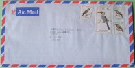 Kenya 1999 Cover To Derby England UK - Birds Hornbill - Scott # 608 - Cat Val = 3.25 $ - Kenia (1963-...)