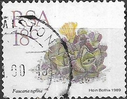 SOUTH AFRICA 1988 Succulents - 18c Faucaria Tigrina FU - Used Stamps