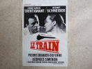(simenon)(cinéma) Le Train- Fim De Granier-Deferre-1973 - AFFICHE Du Film 36x55cm- ROMY SCHNEIDER-TRINTIGNANT - Simenon
