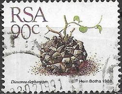 SOUTH AFRICA 1988 Succulents  - 90c. - "Dioscorea Elephantipes"  FU - Gebruikt