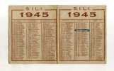 - PETIT CALENDRIER IMPRIMERIE LIBRAIRIE S.I.LI. 1945 - Formato Piccolo : 1941-60