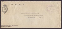 Australia Postmaster-General's Department ADELAIDE South Australia O.H.M.S. 1938 Stampless Cover To LOS ANGELES U.S.A. - Covers & Documents