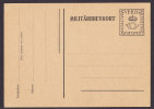 Sweden Postal Stationery Ganzsache Militärbrevkort Fältpost Feldpost Fieldpost Card - Militärmarken