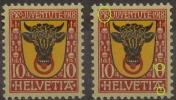 Kantonswappen  "Uristier"  (Abart)      1918 - Unused Stamps