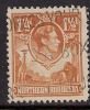 Northern Rhodesia 1938 - 52 KGV1 1 1/2d Yellow Brown Used SG 30 (E45) - Nordrhodesien (...-1963)