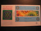 Antillen Antillas Netherlands Antilles 1980 Rotary Block Sheet FDC Cancel Cover - Rotary, Lions Club