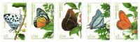 Hong Kong / Fauna / Insects / Butterflies - Unused Stamps