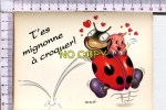 COCCINELLE  - BEETLES    -  Illustration  Humoristique -   T'es Mignonne à Croquer   ! - Insects