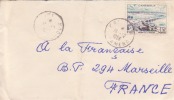 Cameroun Le 16/10/1956 > France,lettre,Colonies,po Nt Sur Le Wouri,15f N°301 - Cartas & Documentos