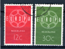 1959 - EUROPA UNION - OLANDA -  PAESI BASSI - NEDERLAND - NETHERLANDS -  735/736 - Used - ( F1607...) - Used Stamps