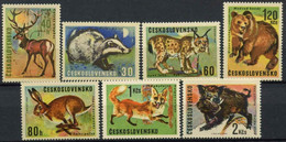 Czechoslovakia 1966 MiNr. 1661 - 1667  Tschechoslowakei  Animals 7v    MNH ** 9,00 € - Bears